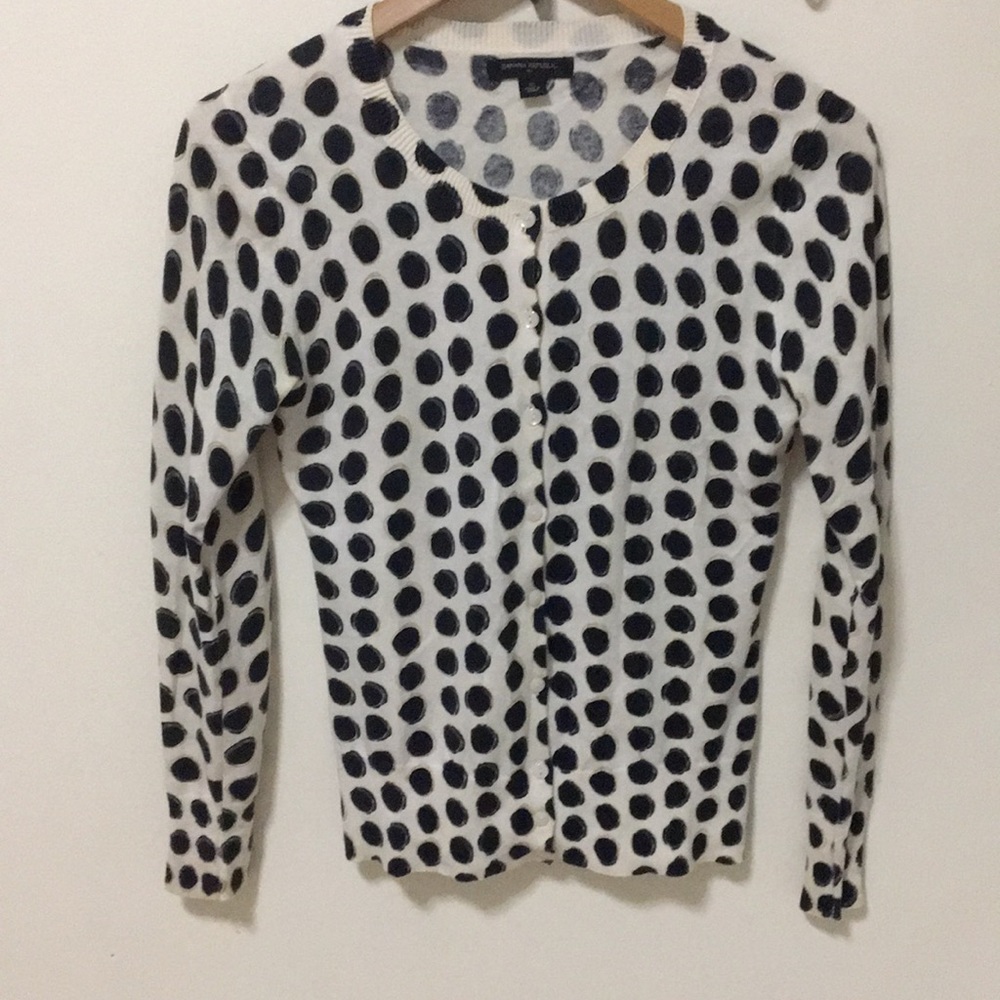 🚺 Banana Republic Polka Dot Cardigan